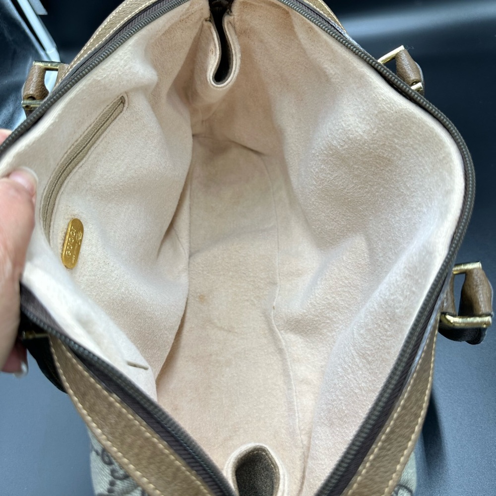 Gucci Brown Plus GG
Coated Canvas Boston Bag - Picture 7 of 15